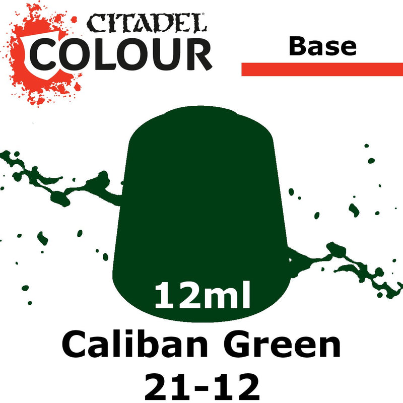 Citadel 21-12 Games Workshop Paints Caliban Green Water-Based